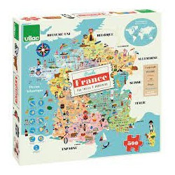 Vilac - Puzzle 300 pièces - Carte de France