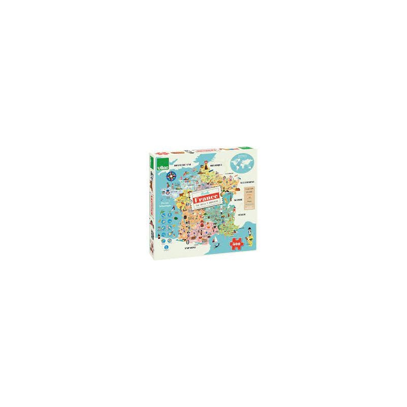 Vilac - Puzzle 300 pièces - Carte de France