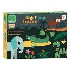 Vilac - Jeu d'éveil en bois - Rigol'animaux de la jungle