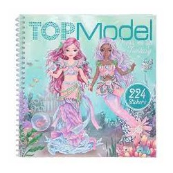 Depesche - Top Model - Album à colorier - Autocollants fantasy