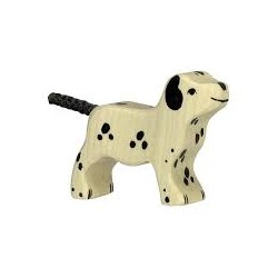Holztiger - Figurine animal en bois - Petit chien dalmatien