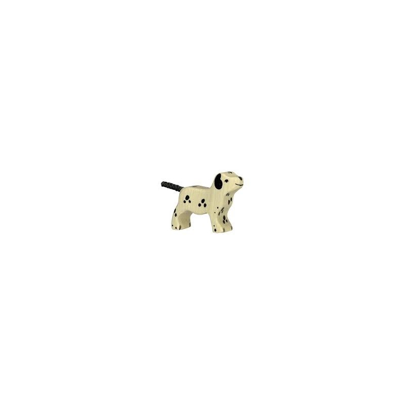 Holztiger - Figurine animal en bois - Petit chien dalmatien