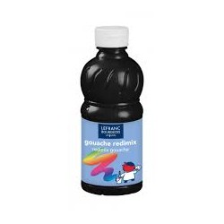 Lefranc Bourgeois - Loisirs créatifs - Bouteille de gouache - 250ml - Noir