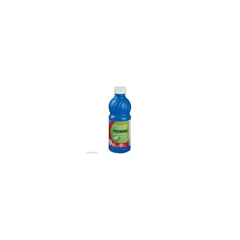 Colart - Pot de gouache liquide - 500 ml - Bleu primaire