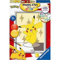 Ravensburger - Numéro d'art - petit - Pikachu