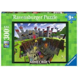 Ravensburger - Puzzle 300 pièces XXL - Découpe Minecraft