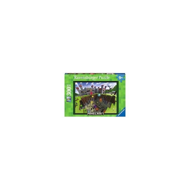 Ravensburger - Puzzle 300 pièces XXL - Découpe Minecraft