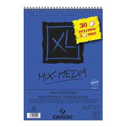 Canson - Beaux arts - Bloc XL mix média - 30 feuilles - A4 - 300 g/m2