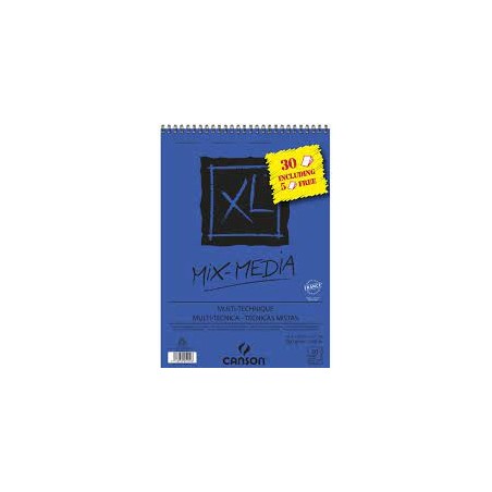 Canson - Beaux arts - Bloc XL mix média - 30 feuilles - A4 - 300 g/m2