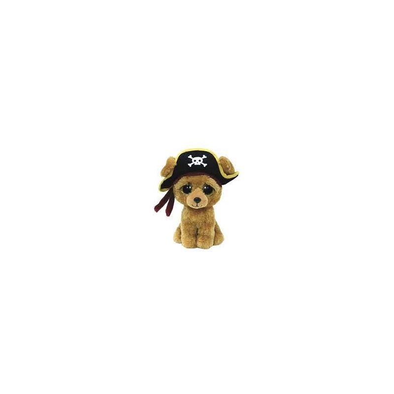 Peluche TY - Peluche 15 cm - Rowan le chien pirate