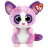 Peluche TY - Peluche 15 cm - Becca le raton laveur rose