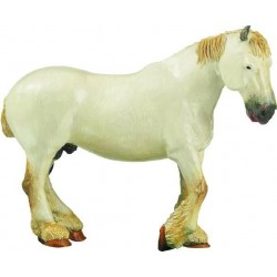 Papo - Figurine - 51004 - La vie à la ferme - Cheval Boulonnais