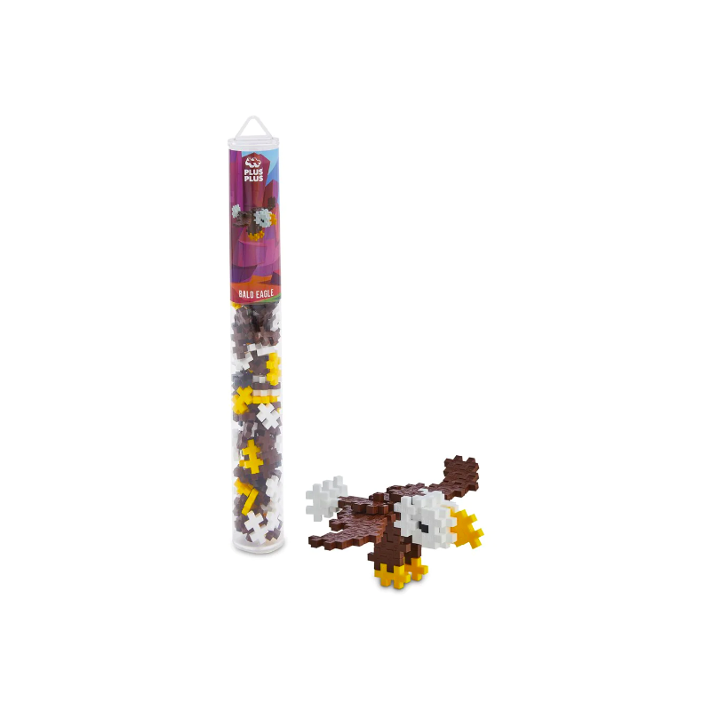 Kontiki - Jeu de construction - Plus-Plus - Tube aigle Pygargue mix - 100 pièces