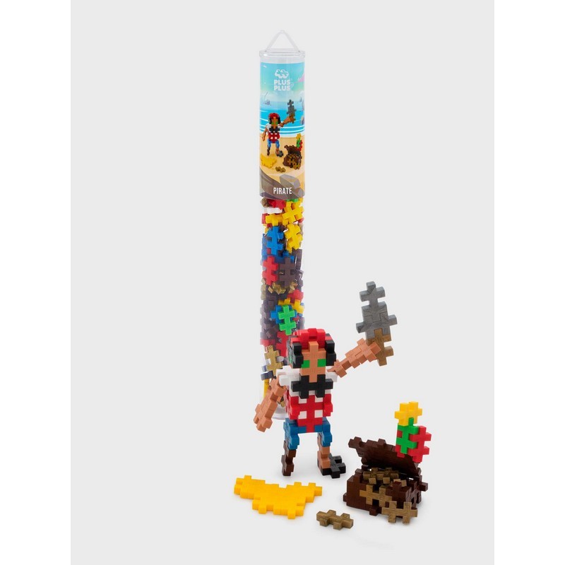 Kontiki - Jeu de construction - Plus-Plus - Tube pirate mix - 100 pièces