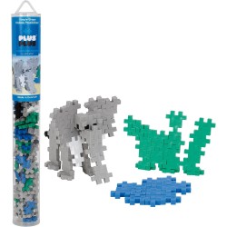 Kontiki - Jeu de construction - Plus-Plus - Tube éléphant mix - 100 pièces