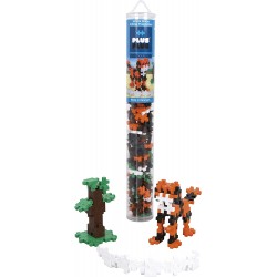 Kontiki - Jeu de construction - Plus-Plus - Tube tigre mix - 100 pièces