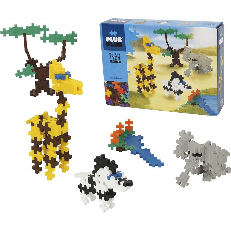 Kontiki - Jeu de construction - Plus-Plus - Box mini basic savane - 170 pièces