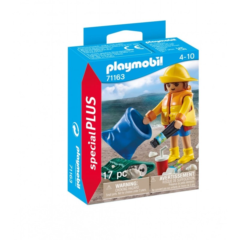 Playmobil - 71163 - Special Plus - Bénévole pour le ramassage de déchets