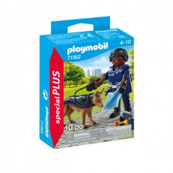 Playmobil - 71162 - Special Plus - Policier avec chien de recherche