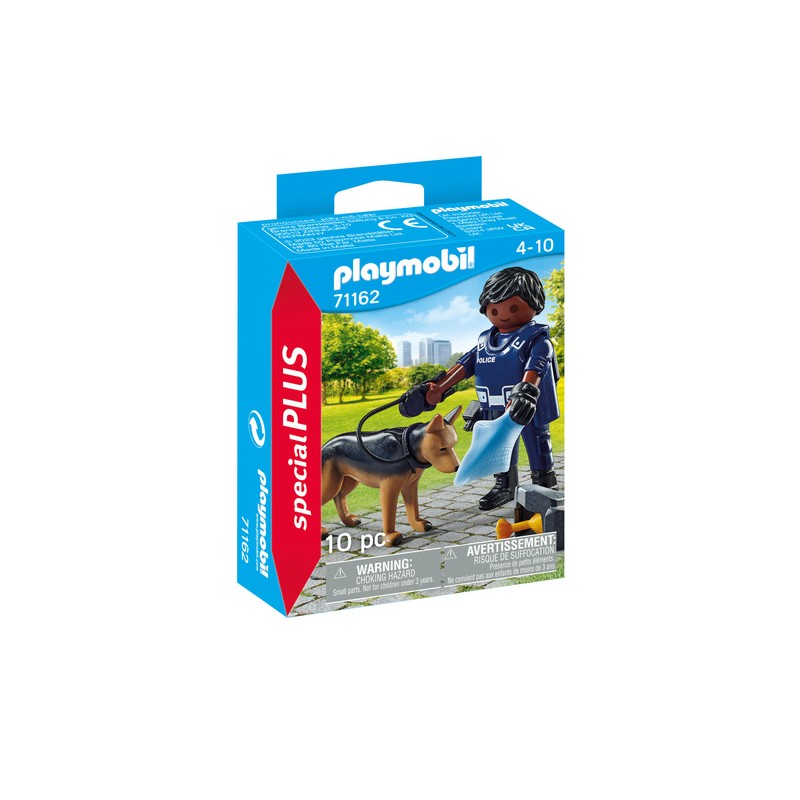 Playmobil - 71162 - Special Plus - Policier avec chien de recherche