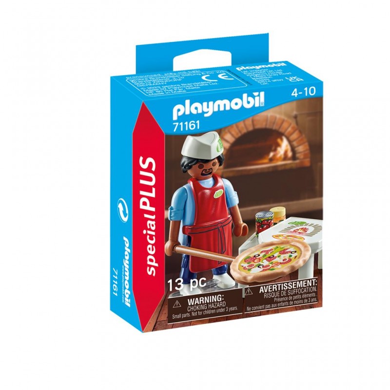 Playmobil - 71161 - Spécial Plus - Pizzaiolo avec pizza