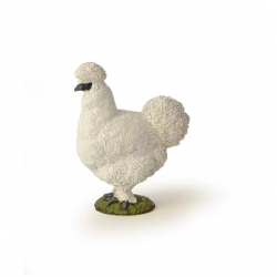 Papo - Figurine - 51169 - La vie à la ferme - Poule soie