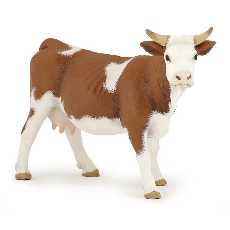 Papo - Figurine - 51133 - La vie à la ferme - Vache simmental