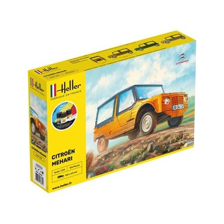 Heller - Maquette - Voiture - Starter Kit - Citroen Mehari version 1