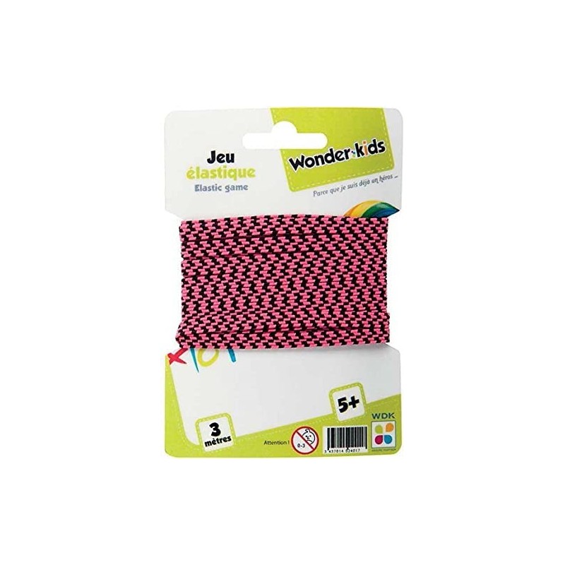 WONDERKIDS - A0100427 - Jeu Elastique 3M - Elastique de 3 mètres - Elastique de 3 mètres - Règles du