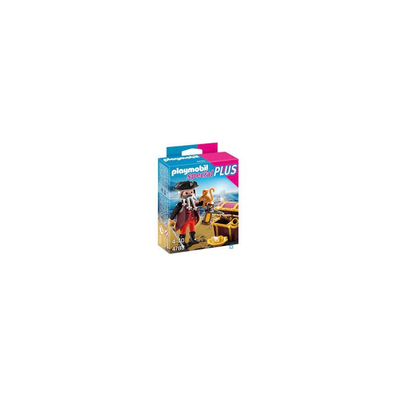 Playmobil - 70432 - Spécial Plus - Pirate barbe grise avec coffre au trésor