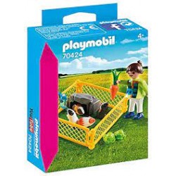 Playmobil - 70424 - Spécial Plus - Filette avec cochons d'inde