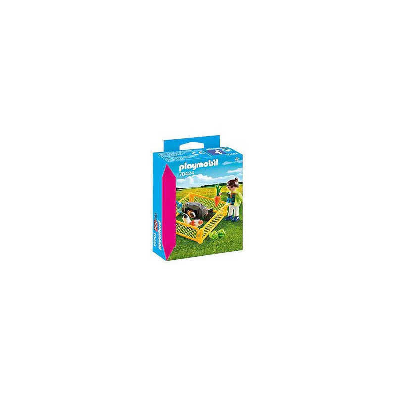 Playmobil - 70424 - Spécial Plus - Filette avec cochons d'inde