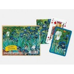 Piatnik - Jeu de cartes - Coffret de 2 jeux de 55 cartes - Van Gogh Iris