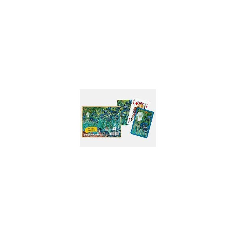 Piatnik - Jeu de cartes - Coffret de 2 jeux de 55 cartes - Van Gogh Iris
