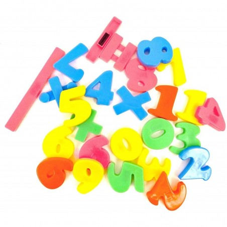 Quercetti Chiffres Magnétiques - Lot De 48 Pièces - Jeu Éducatif Pour Apprendre Les Maths En S'amusant