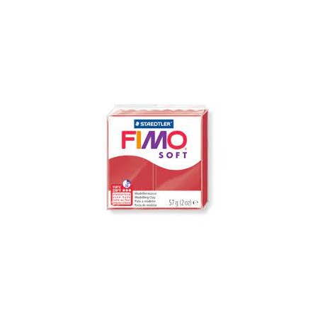 Graine Créative - Loisirs créatifs - Pâte FIMO Soft - Rouge Noël - 57 g