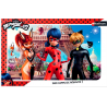 Nathan - Puzzle cadre 15 pièces - Ladybug, Chat Noir et Rena Rouge - Miraculous