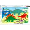 Nathan - Puzzle cadre 15 pièces - Les dinosaures du Jurassique