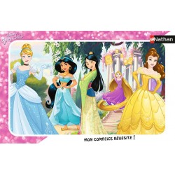 Nathan - Puzzle cadre 15 pièces - Jolies princesses Disney