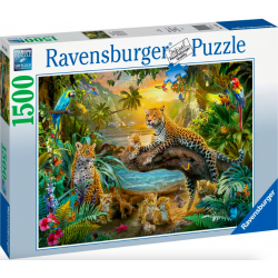 Ravensburger - Puzzle 1500 pièces - Léopards dans la jungle