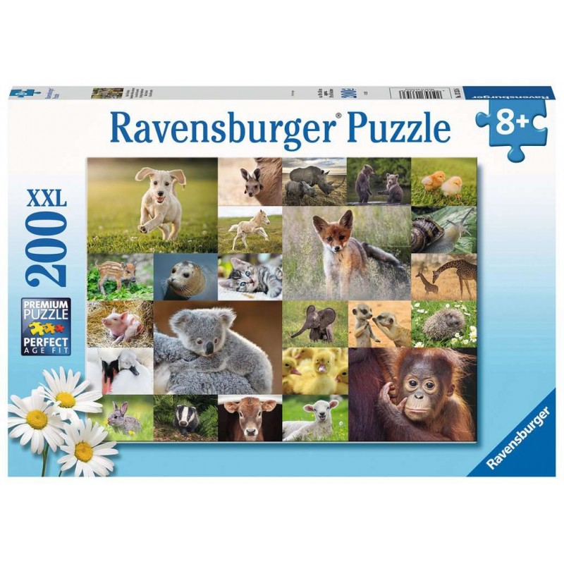 Ravensburger - Puzzle 200 pièces - Mosaique de bébés animaux