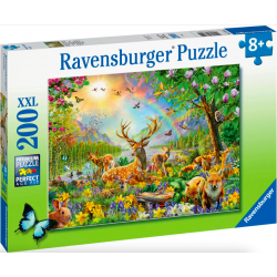 Ravensburger - Puzzle 200 pièces - Famille de cerfs et autres animaux