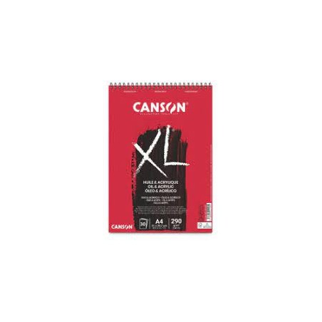 Canson - Beaux arts - Bloc à spirale XL huile et acrylique - 30 feuilles - A4 - 290 g/m2