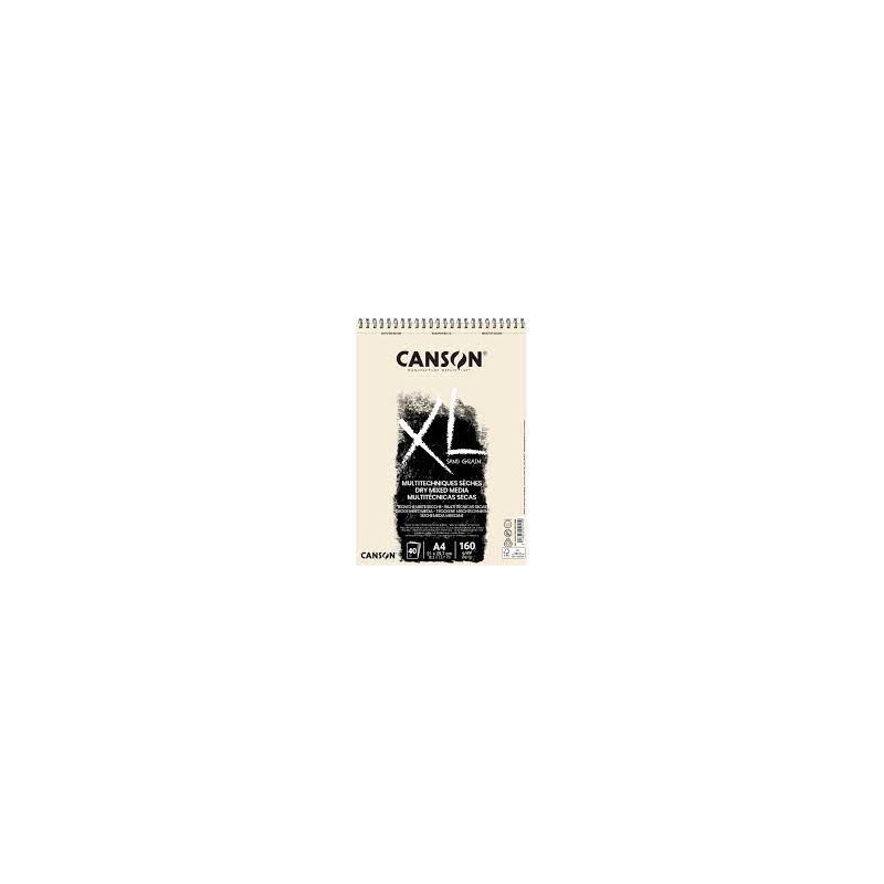 Canson - Beaux arts - Bloc à spirales XL grain de sable - 40 feuilles - A4 - 160g/m2