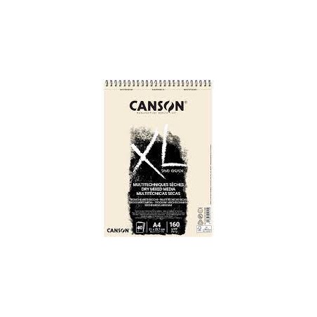 Canson - Beaux arts - Bloc à spirales XL grain de sable - 40 feuilles - A4 - 160g/m2