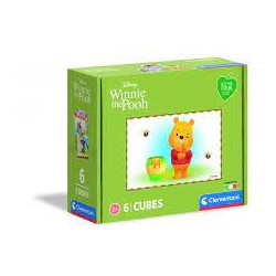 Clementoni - Premier âge - 6 cubes puzzles - Winnie l'Ourson