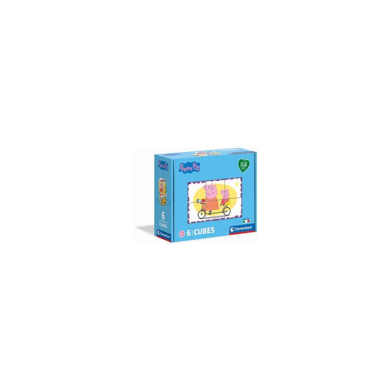 Clementoni - Premier âge - 6 cubes puzzles - Peppa Pig