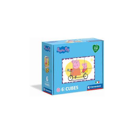 Clementoni - Premier âge - 6 cubes puzzles - Peppa Pig