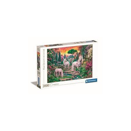 Clementoni - Puzzle 2000 pièces - Le jardin des licornes