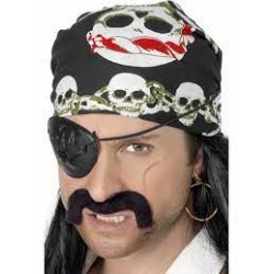 Déguisement - Bandana de pirate avec tête de mort